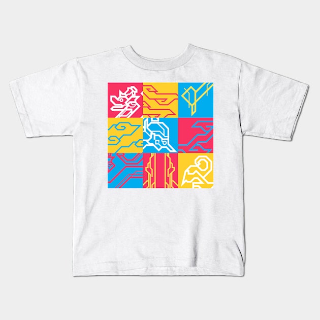 pattern culture java Kids T-Shirt by Aitho Studio